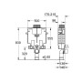 Бачок скрытого монтажа GROHE Uniset 38415001 для обмуровки (0,82 м)