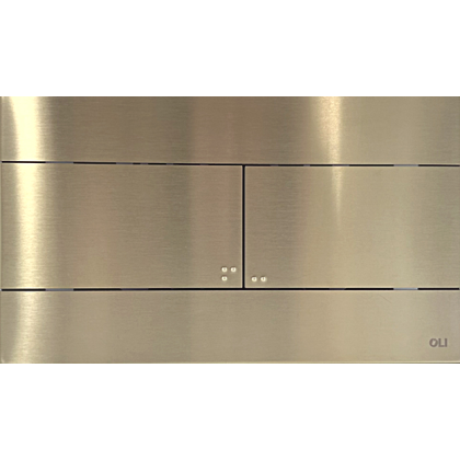 Кнопка смыва OLI SLIM INOX 888561, белое золото — 888561