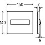 Клавиша смыва для писсуара Visign for Style 11 хром, пластик, Viega 598518