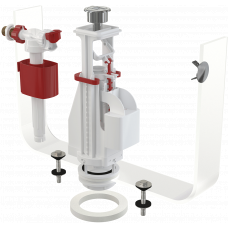Комплект арматуры для бачка унитаза Alcaplast SA08AK 1/2" CHROM