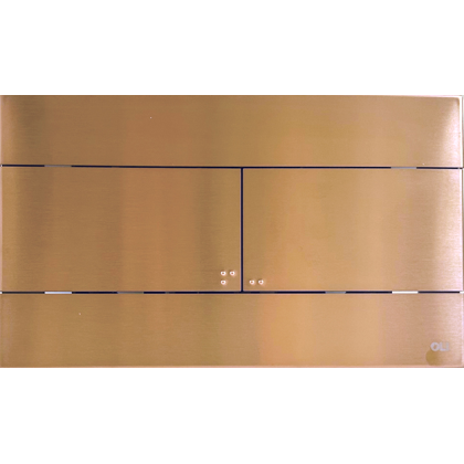 Кнопка смыва OLI Slim INOX 889312 брашированная медь — 889312