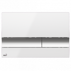 Кнопка смыва Alcaplast M1720-1 белая/хром