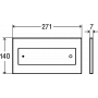 Смывная клавиша Viega Visign for Style 12 596 743, белая, модель 8332.1
