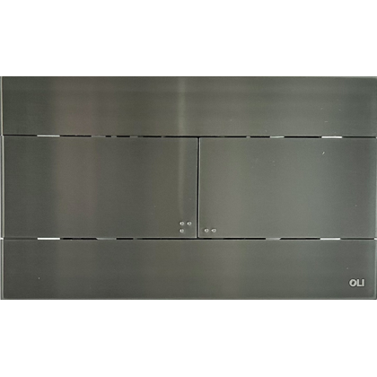 Кнопка смыва OLI SLIM INOX 889313, тёмно-серая — 889313