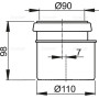 Соединительный комплект для DN90/110 Alcaplast M907