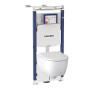 Унитаз с инсталляцией Geberit iCon 500.362.TC.I комплект с кнопкой, безободковый