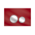 Кнопка смыва РЕХАУ Orb Glass красная, клавиши и их контур хром 19102921001