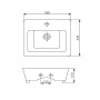 Jaquar JDR JDS-WHT-25933 Накладная раковина 56x42.5см