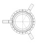 HL870 Противопожарная муфта для трапов серии HL317 и кровельных воронок серии HL62
