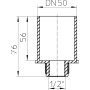 HL 41.2 Переходник DN50хR1/2"
