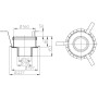 Противопожарная муфта HL850 для серии HL317