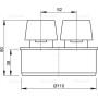 Вакуумный клапан Alcaplast APH110 DN110 канализационный