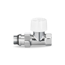 Клапан терморегулятора радиаторный VMDV06, 1/2", прямой, хром Varmega Design VMDV06-410404