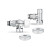 Комплект радиаторных клапанов №3 VMDV12, 1/2" x 3/4"EK, осевой, хром Varmega Design VMDV12-410415