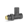 Ручной радиаторный клапан VMDV02, 1/2", прямой, черный Varmega Design VMDV02-210404