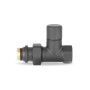 Ручной радиаторный клапан VMDV02, 1/2", прямой, черный Varmega Design VMDV02-210404