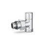 Запорный радиаторный клапан VMDV03, 1/2" x 3/4"EK, угловой, хром Varmega Design VMDV03-410415