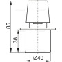 Вакуумный клапан Alcaplast APH40 DN40 канализационный