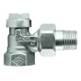 Клапан радиаторный запорный, с дренажом IMI Heimeier Regulux 0351-01.000 угловой ДУ10 3/8 бронза