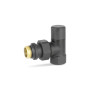 Ручной радиаторный клапан VMDV01, 1/2", угловой, черный Varmega Design VMDV01-210404