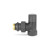 Ручной радиаторный клапан VMDV01, 1/2", угловой, черный Varmega Design VMDV01-210404