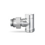 Узел нижнего подключения одинарный VMDV22, 1/2"х3/4"EK, угловой, хром Varmega Design VMDV22-400415