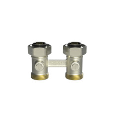 Узел нижнего подключения радиатора прямой RLV-KB Danfoss 003L0395 ДУ15, двухтрубный, без опорожнения
