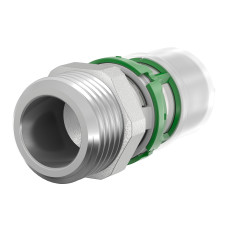 Муфта с наружной цилиндрической резьбой 20-M1/2cyl SkinPress Comap 7243CW2012 пресс латунь