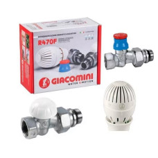 Комплект термостатический с увеличенным проходом, прямой, R470F-KV, Giacomini
