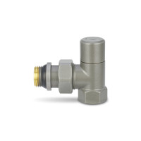 Ручной радиаторный клапан VMDV01, 1/2", угловой, серый Varmega Design VMDV01-310404