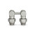 Узел нижнего подключения VMDV20, 1/2"х3/4"EK, угловой, серый Varmega Design VMDV20-300415