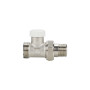 Запорный радиаторный клапан (вентиль) ручной регулировки Varmega VM10302, 1/2" x 3/4"EK НР, прямой