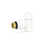 Запорный радиаторный клапан VMDV03, 1/2", угловой, белый Varmega Design VMDV03-110404