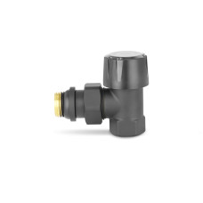 Клапан терморегулятора радиаторный VMDV05, 1/2", угловой, черный Varmega Design VMDV05-210404