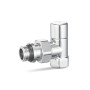 Ручной радиаторный клапан VMDV01, 1/2", угловой, хром Varmega Design VMDV01-410404