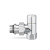 Ручной радиаторный клапан VMDV01, 1/2", угловой, хром Varmega Design VMDV01-410404