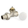 Термостатический клапан для радиатора ВН 1/2" x 3/4" EK, никелированный Uni-Fitt 162V2300 прямой