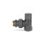 Запорный радиаторный клапан VMDV03, 1/2", угловой, черный Varmega Design VMDV03-210404