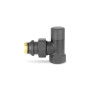 Запорный радиаторный клапан VMDV03, 1/2", угловой, черный Varmega Design VMDV03-210404