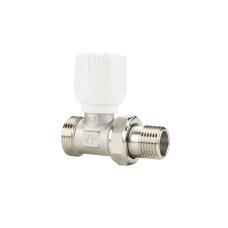 Радиаторный клапан (вентиль) ручной регулировки Varmega VM10102, 1/2" x 3/4"EK НР, прямой