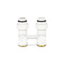 Узел нижнего подключения VMDV21, 1/2"х3/4"EK, прямой, белый Varmega Design VMDV21-100415
