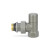 Запорный радиаторный клапан VMDV03, 1/2", угловой, серый Varmega Design VMDV03-310404