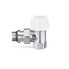 Клапан терморегулятора радиаторный VMDV05, 1/2", угловой, хром Varmega Design VMDV05-410404