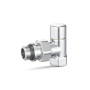 Запорный радиаторный клапан VMDV03, 1/2", угловой, хром Varmega Design VMDV03-410404