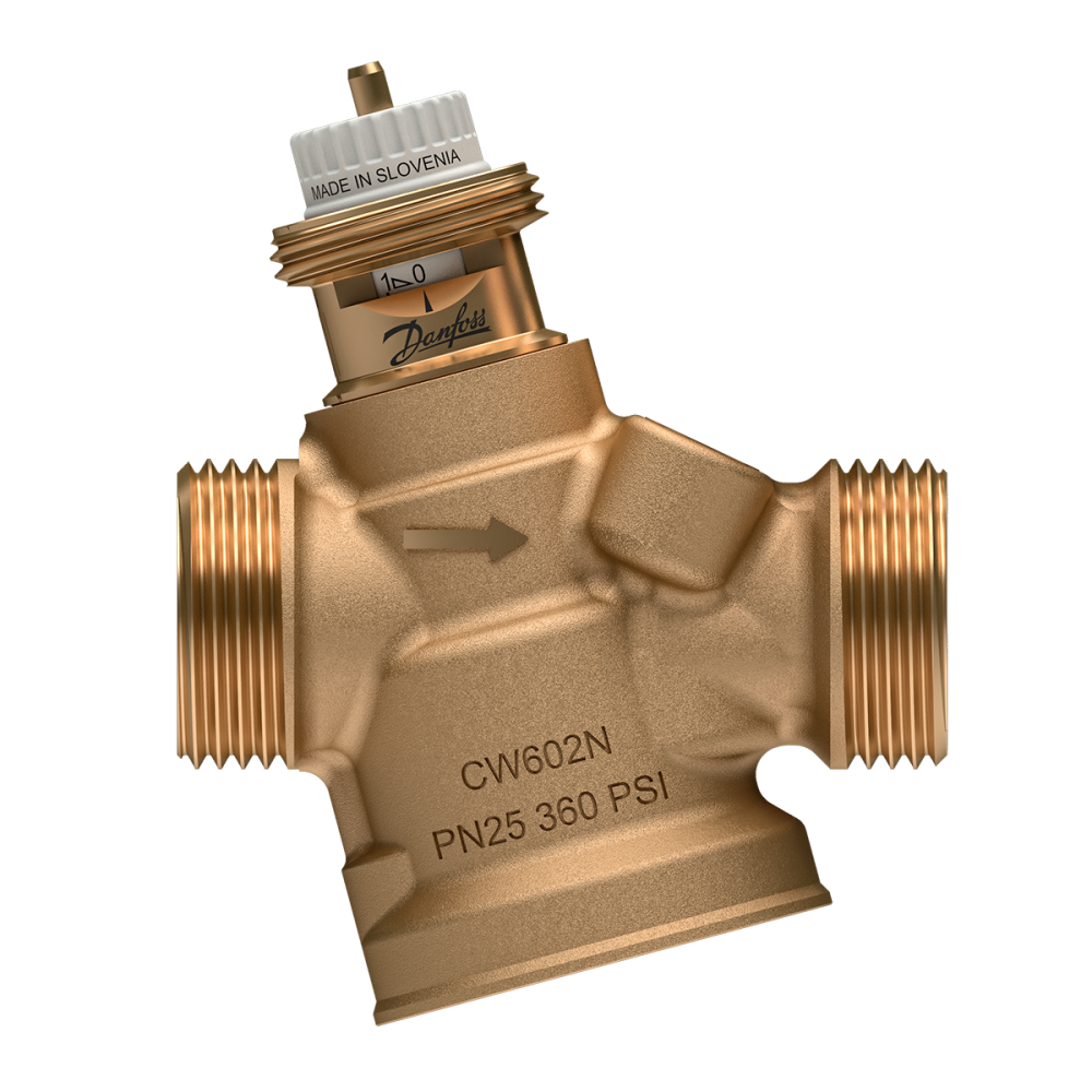Балансировочный клапан Danfoss AQT 4.0 комбинированный ДУ15 расход, л/ч 650 без ниппелей 3/4` BP 003Z8281