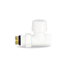 Клапан терморегулятора радиаторный VMDV06, 1/2", прямой, белый Varmega Design VMDV06-110404