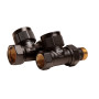 Клапан термостатический для радиатора Arrowhead Black, прямой, Ду15 212022B