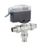 Трехходовой шаровой кран с электроприводом Emmeti Modulo Compact 01425810 1 HP латунь