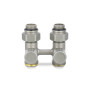Узел нижнего подключения VMDV21, 1/2"х3/4"EK, прямой, серый Varmega Design VMDV21-300415