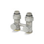 Узел нижнего подключения VMDV21, 1/2"х3/4"EK, прямой, серый Varmega Design VMDV21-300415